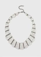 Dorothy Perkins White Seed Bead Loop Necklace