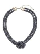 Dorothy Perkins Mesh Navy Knot Necklace