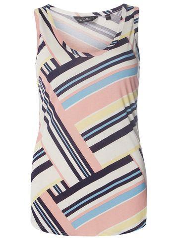 Dorothy Perkins Multi Colour Cut About Stripe Vest Top