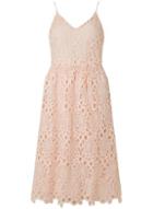 Dorothy Perkins *vila Peach Blush Midi Skater Dress