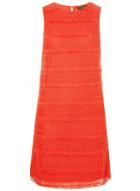 Dorothy Perkins Coral Fringed Lace Shift Dress