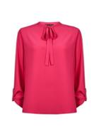 Dorothy Perkins Pink Tie Neck Shirt