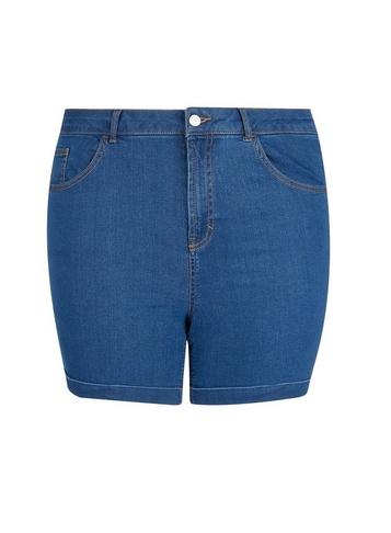 Dorothy Perkins *dp Curve Blue Mid Wash Denim Shorts