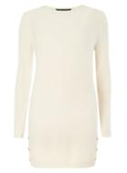 Dorothy Perkins Oyster Button Hem Knitted Tunic