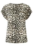 Dorothy Perkins Leopard Print Embellished Pocket T-shirt