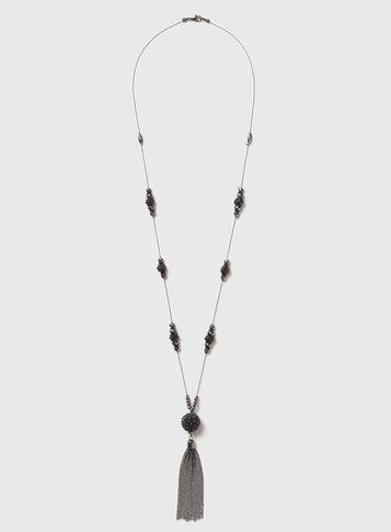 Dorothy Perkins Black Sparkle Ball Necklace