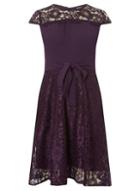 Dorothy Perkins *billie & Blossom Petite Purple Lace Dress