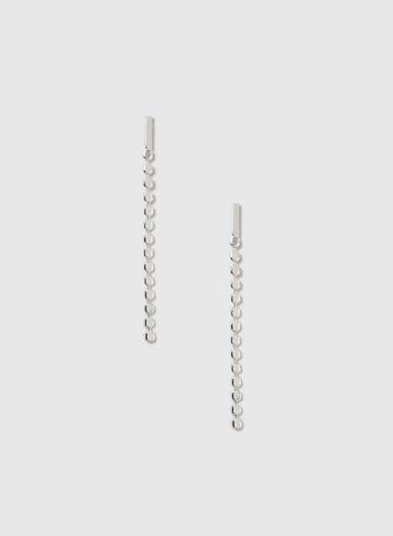 Dorothy Perkins Silver Ball Chain Drop Earrings