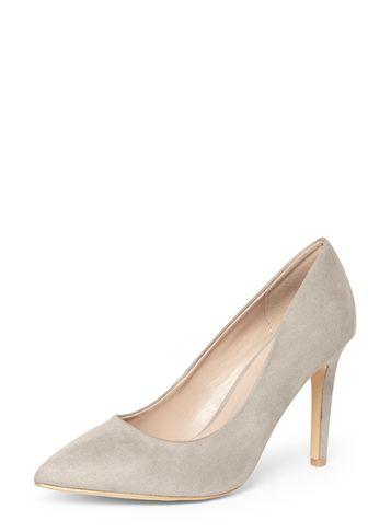 Dorothy Perkins Wide Fit Grey 'emily' Court Shoes