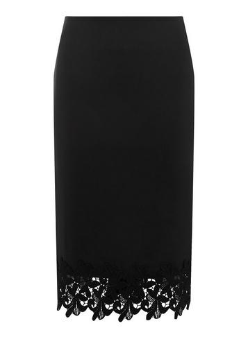 Dorothy Perkins *black Lace Pencil Skirt