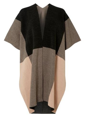 Dorothy Perkins Check And Stripe Cape