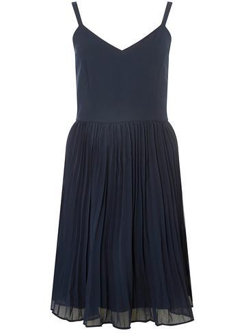 Dorothy Perkins *vero Moda Navy Midi Fit And Flare Dress