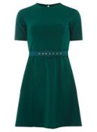 Dorothy Perkins *khaki Self Covered Belt Dress