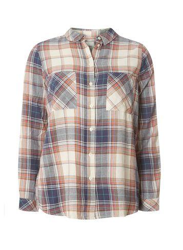 Dorothy Perkins *only Pink Long Sleeve Check Shirt