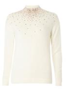 Dorothy Perkins Ivory Rose Gold Scatter Jumper