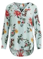 *vila Printed Long Sleeve Top