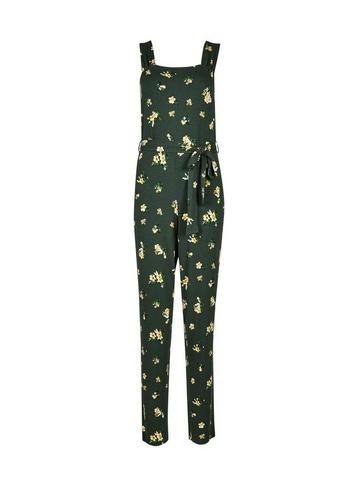 Dorothy Perkins Khaki Ditsy Print Strappy Jumpsuit
