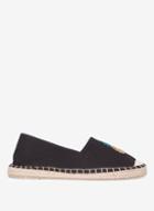 Dorothy Perkins Wide Fit Black 'cherry' Espadrilles