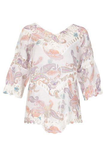 Dorothy Perkins *voulez Vous Multi Paisley Crochet Top