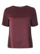 Dorothy Perkins Aubergine Satin Top