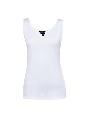 Dorothy Perkins White Notch Neck Vest