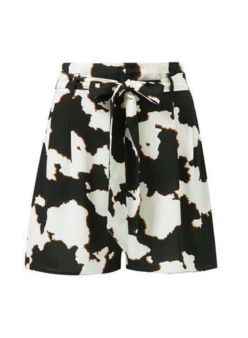 Dorothy Perkins Black Cow Print Shorts
