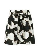 Dorothy Perkins Black Cow Print Shorts