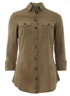 Dorothy Perkins *tall Khaki Linen Shirt