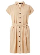 Dorothy Perkins Stone Linen Shirt Dress