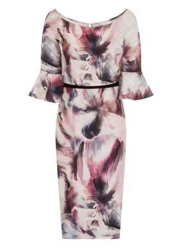Dorothy Perkins *little Mistress Multi Coloured Floral Print Midi Dress