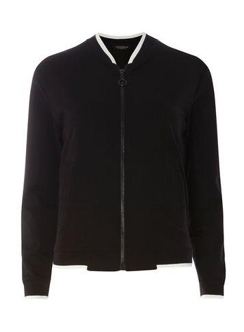 Dorothy Perkins Black Contrast Trim Bomber Jacket