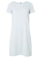 Dorothy Perkins *vila Blue And White Striped Zip Shift Dress
