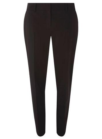 Dorothy Perkins *tall Black Split Hem Ankle Grazer Trousers