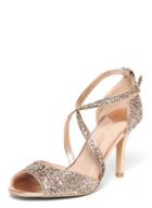 Dorothy Perkins Rose Gold Wide Fit 'blaire' Sandals