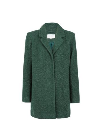 *vila Green Boucle Boyfriend Coat
