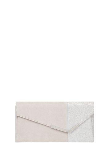 Dorothy Perkins Grey Half And Half Glitter Clutch Bag
