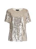 Dorothy Perkins Blush And Silver Sequin T-shirt