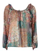 Dorothy Perkins Black Paisley Print Long Sleeve Top