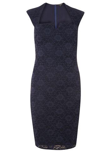 Dorothy Perkins *scarlett B Navy Lauren Bodycon Dress