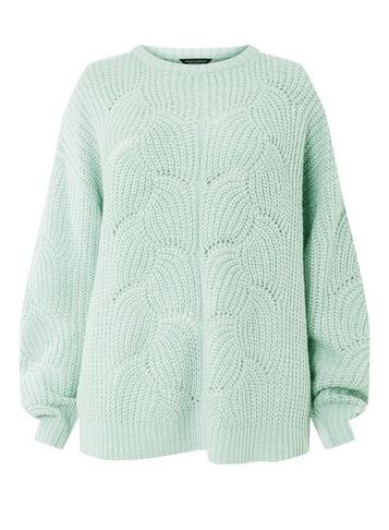 Dorothy Perkins *dp Curve Mint Lofty Stitch Jumper