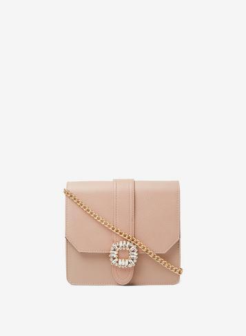 Dorothy Perkins Blush Embellished Buckle Cross Body Bag