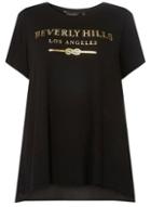 Dorothy Perkins Dp Curve Black Berverly Hills T-shirt