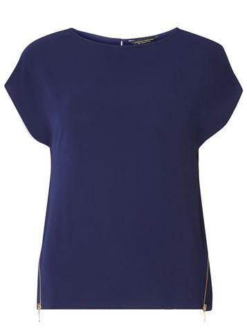 Dorothy Perkins Navy Sip Side Tee