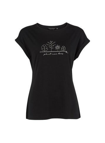 Dorothy Perkins Trees For Cities Charity Black Plant More Trees Charity T-shirt