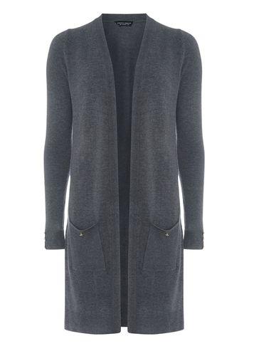 Dorothy Perkins Charcoal Longline Cardigan