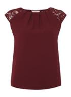 Dorothy Perkins *billie & Blossom Mulberry Lace Shell Top