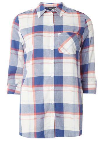 Dorothy Perkins *tall Sky Blue Stripe Textured Shirt