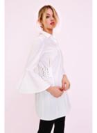 Dorothy Perkins *girls On Film White Long Sleeve Shirt