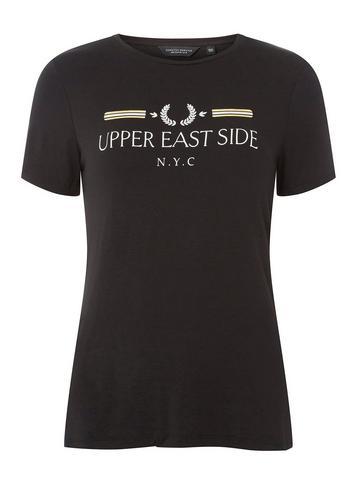 Dorothy Perkins Black 'upper East Side' Motif T-shirt