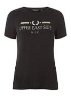 Dorothy Perkins Black 'upper East Side' Motif T-shirt